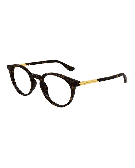 Bottega Veneta Black Bv1335Oa 002 Optical Frames Acetate Transparent Round