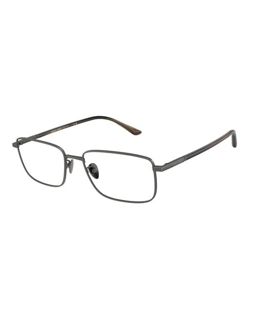 Giorgio Armani Black Ar5133 3259 Optical Frames Steel Transparent Squared Normal for men