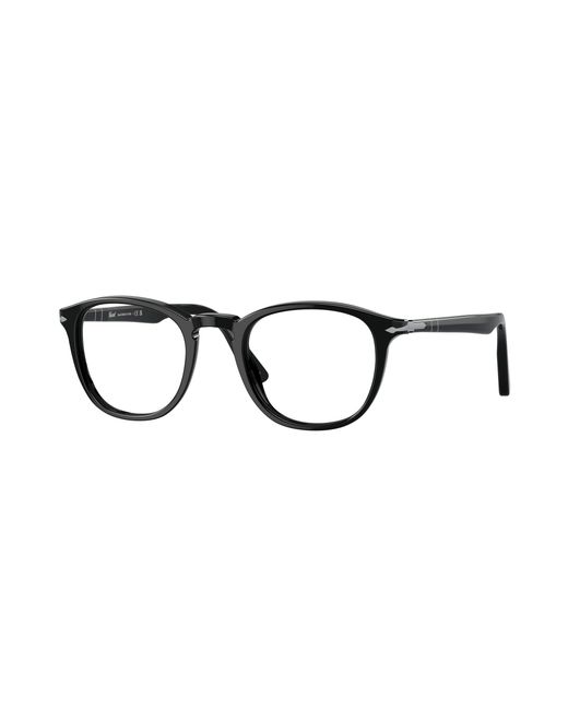 Persol Black Po3143V 95 Optical Frames Acetate Transparent Round Normal for men