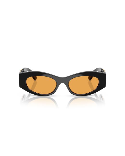 Versace Black Ve4480U Gb1/7 Sunglasses Injected Cat Eye Normal