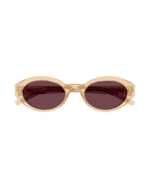Saint Laurent Black Sl 567 007 Sunglasses Acetate Round