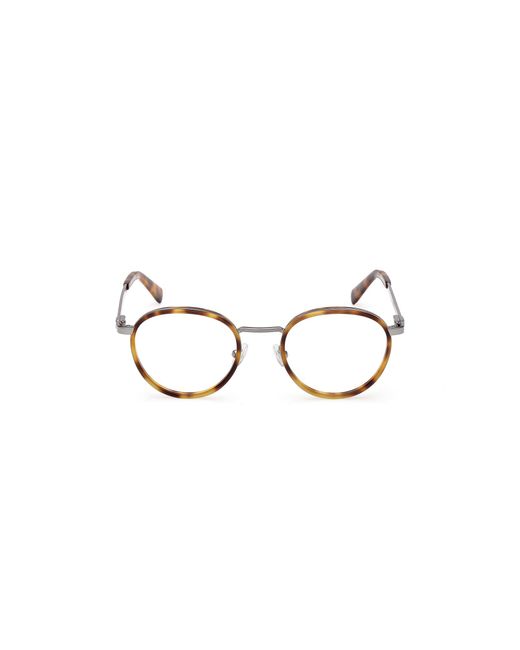 Guess Black Gu50324 053 Optical Frames Injected Round Normal for men