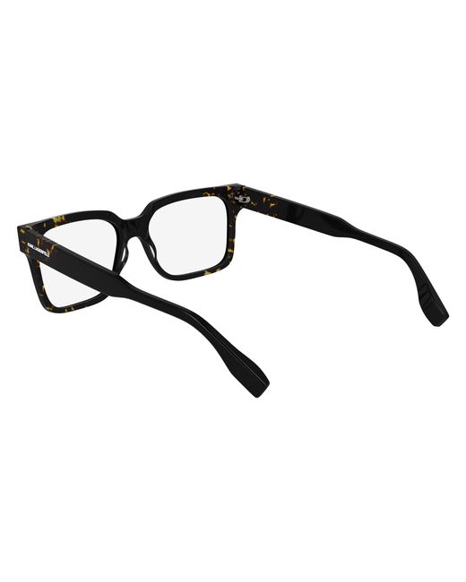 Karl Lagerfeld Black Kl6173 017 Optical Frames Acetate Squared Normal for men