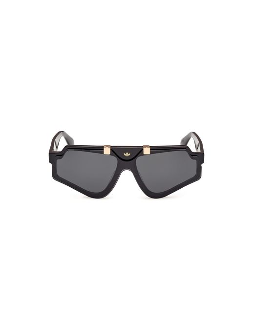 Adidas Black Or0113 01A Sunglasses Acetate Smoke Geometric Normal