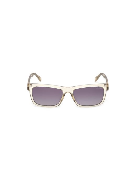 Guess Black Gu00221 57Z Sunglasses Injected Squared Normal for men
