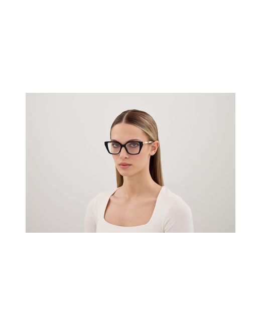 Gucci Black Gg1969O 001 Optical Frames Acetate Transparent Cat Eye