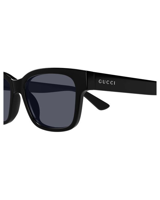 Gucci Black Gg1716S 001 Sunglasses Injected Squared for men