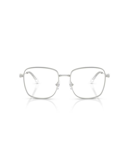 Swarovski Black Sk1036 4001 Optical Frames Metal Transparent Squared Normal