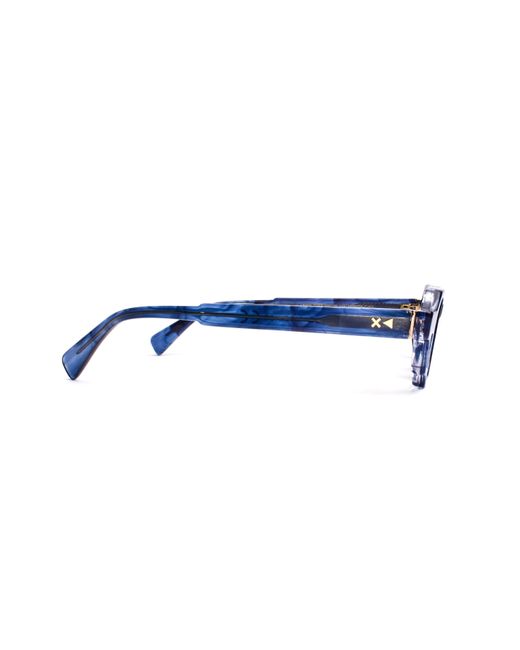 Xlab Blue Kos Sunglasses Acetate G15 Squared Polarized