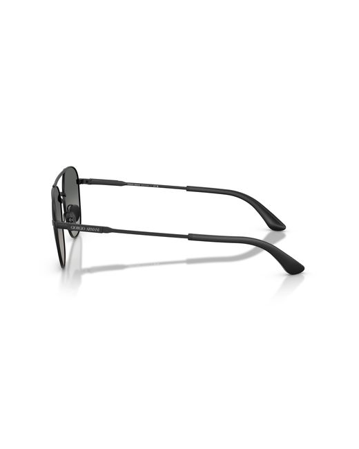 Giorgio Armani Black Ar6178 300171 Sunglasses Metal Squared Normal Shaded for men