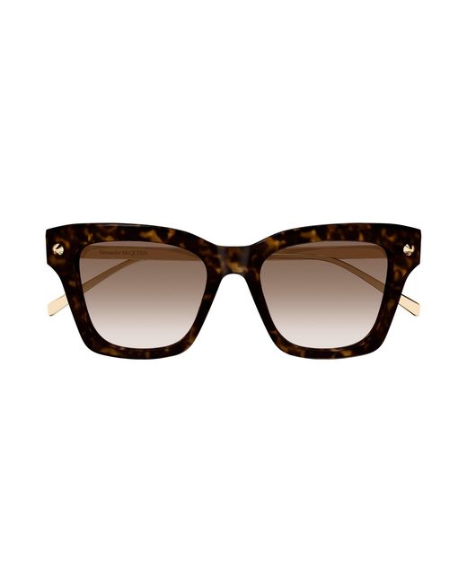 McQueen Black Am0483S 002 Sunglasses Acetate Squared