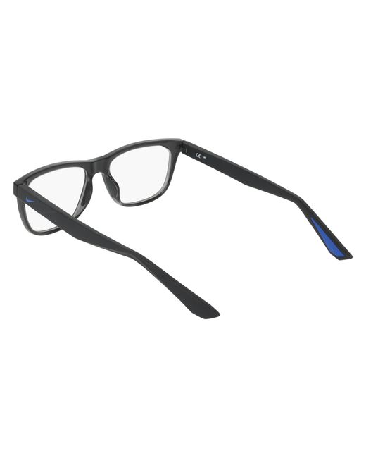 Nike Black 7414 033 Optical Frames Bio-Injected Squared Normal for men