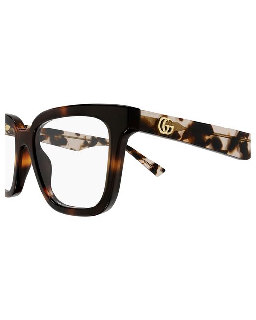Gucci Black Gg2186Oa 003 Optical Frames Acetate Transparent Squared