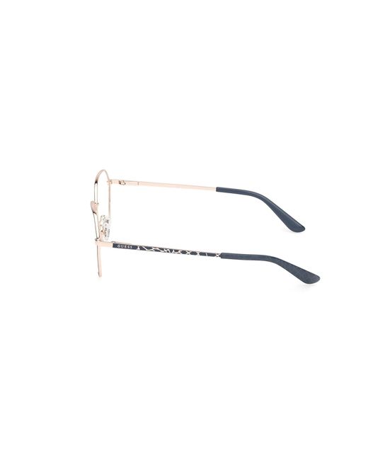 Guess Black Gu50169 091 Optical Frames Metal Round Normal