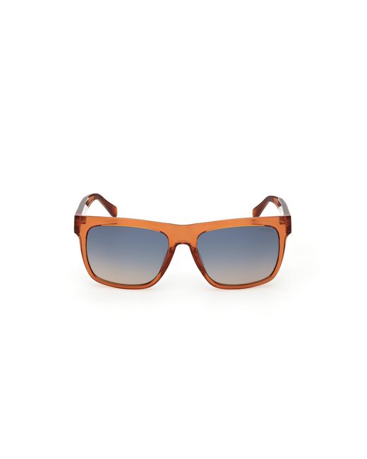 Guess Black Gu00222 42X Sunglasses Injected Squared Normal for men