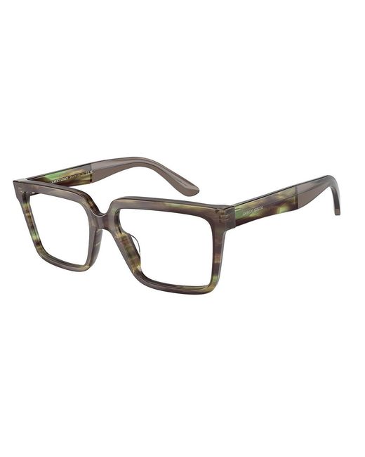 Giorgio Armani Black Ar7230U L5918 Optical Frames Acetate Transparent Squared Normal for men