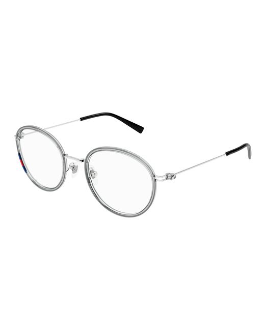 Gucci Black Gg1851O 003 Optical Frames Injected Transparent Round