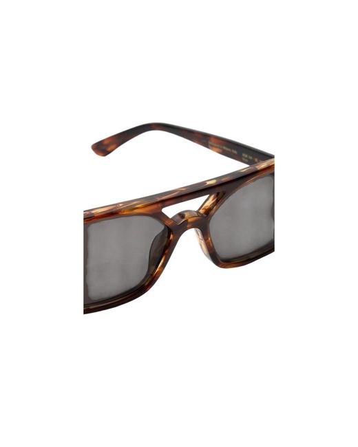 Retrosuperfuture Black Xdk Vico Striata Sunglasses Acetate Squared Normal