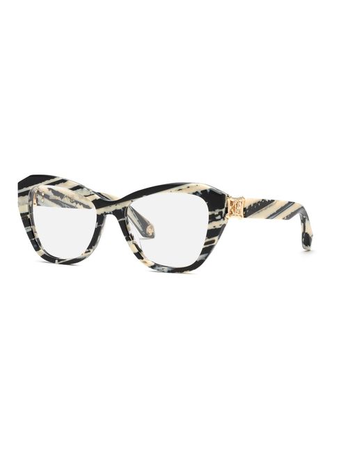 Roberto Cavalli Black Vrc099 0Ahh Optical Frames Acetate Geometric