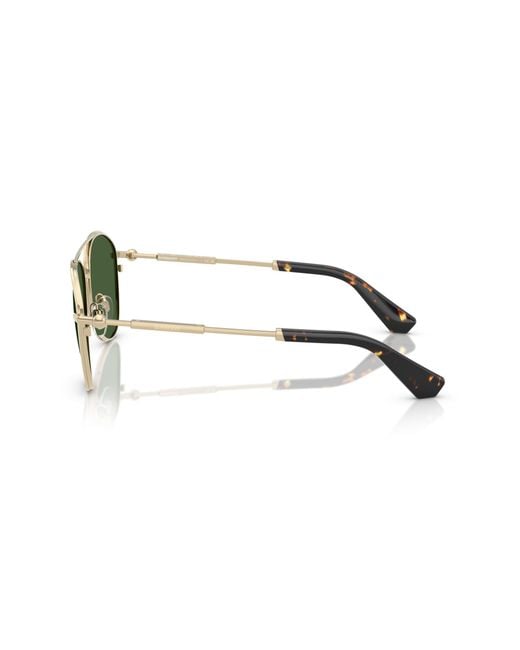Burberry Green Be3157 110971 Sunglasses Metal Pilot Normal