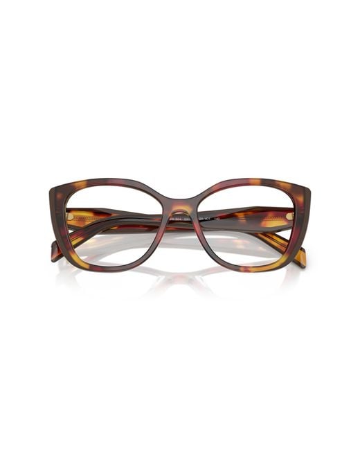Prada Black Pr B04V 22A1O1 Optical Frames Acetate Transparent Cat Eye Normal