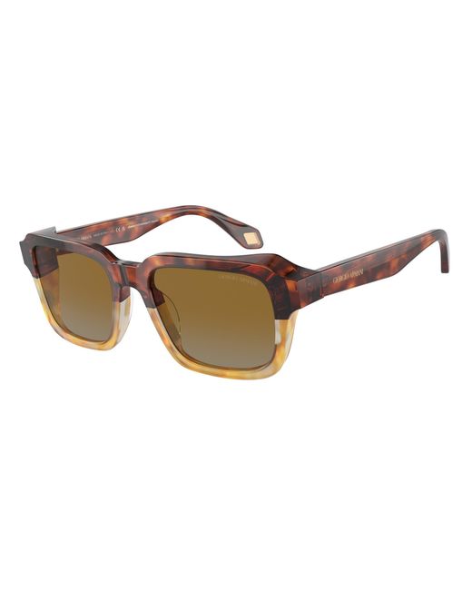 Giorgio Armani Black Ar8194U 6034B2 Sunglasses Acetate Squared Normal Shaded for men
