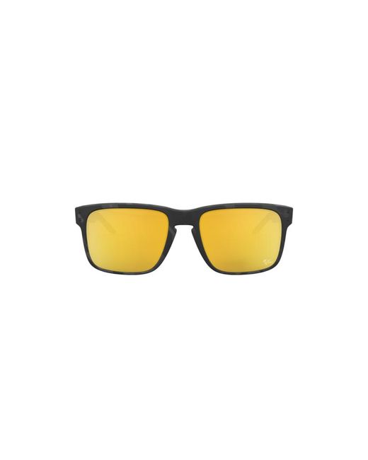 Oakley Black Oo9102 Holbrook 9102O3 Sunglasses Plastic Squared Polarized Prizm for men