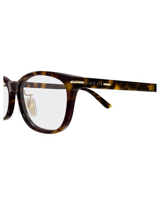 Gucci Black Gg2003Oj 002 Optical Frames Acetate Transparent Squared for men