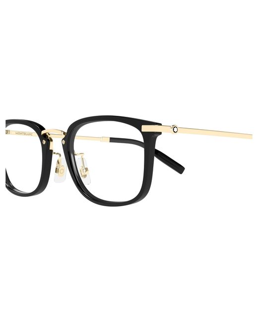 Montblanc Black Mb0494Oj 003 Optical Frames Injected Transparent Squared for men