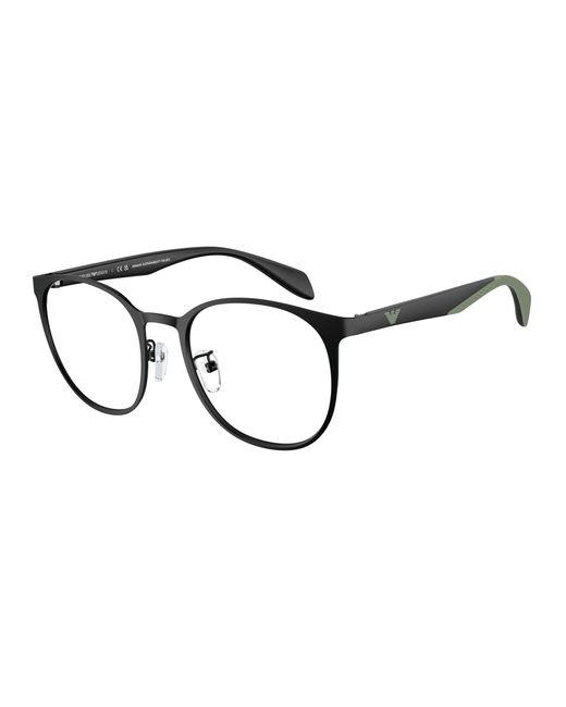 Emporio Armani Black Ea1148 3001 Optical Frames Metal Transparent Pantos Normal for men