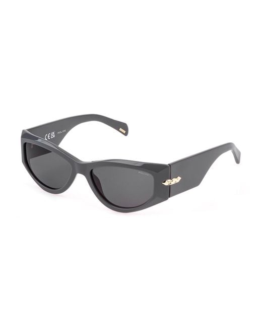 Police Black Splr25E New Dawn 3 03Nn Sunglasses Acetate Smoke Geometric Normal