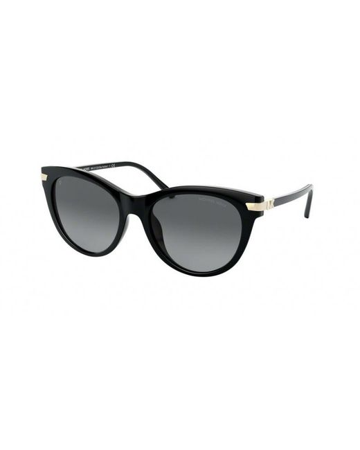 Michael Kors Black Mk2112U Bar Harbor 3332T3 Sunglasses Injected Cat Eye Polarized