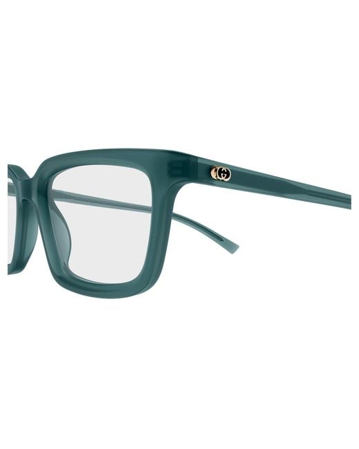 Gucci Black Gg1947O 004 Optical Frames Acetate Transparent Squared for men