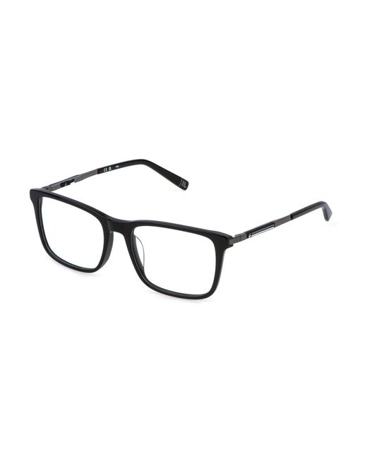 Fila Black Vfi880 700 Optical Frames Acetate Geometric for men