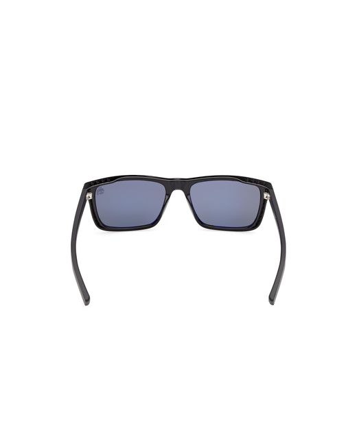 Timberland Black Tb00085 01D Sunglasses Injected Smoke Squared Polarized for men
