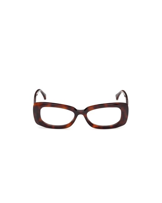 Max Mara Black Mm5233 052 Optical Frames Acetate Squared Normal