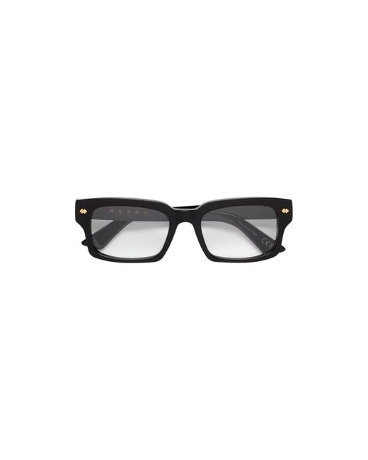 Marni Black 4Mx Eshami Optical Frames Acetate Squared