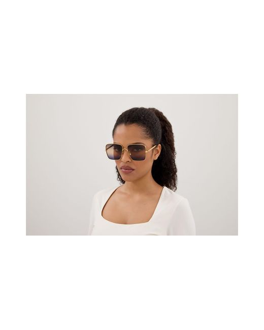 Chloé Black Ch0324S 002 Sunglasses Metal Squared