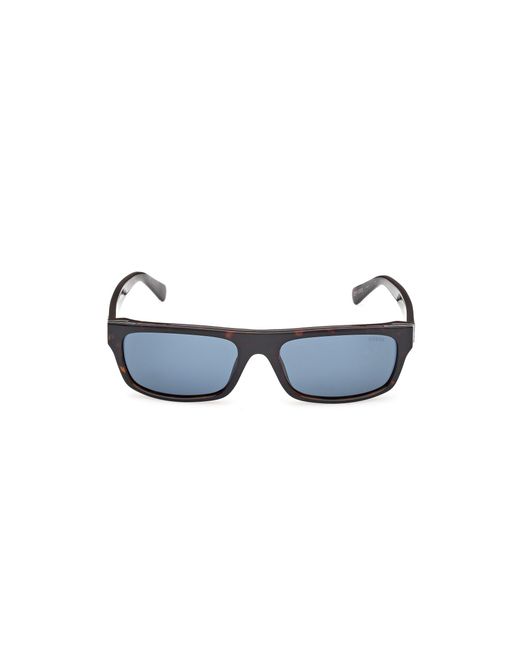 Guess Black Gu00276 52V Sunglasses Injected Squared Normal for men