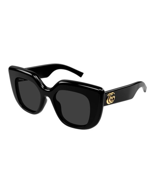 Gucci Black Gg2030S 001 Sunglasses Acetate Squared