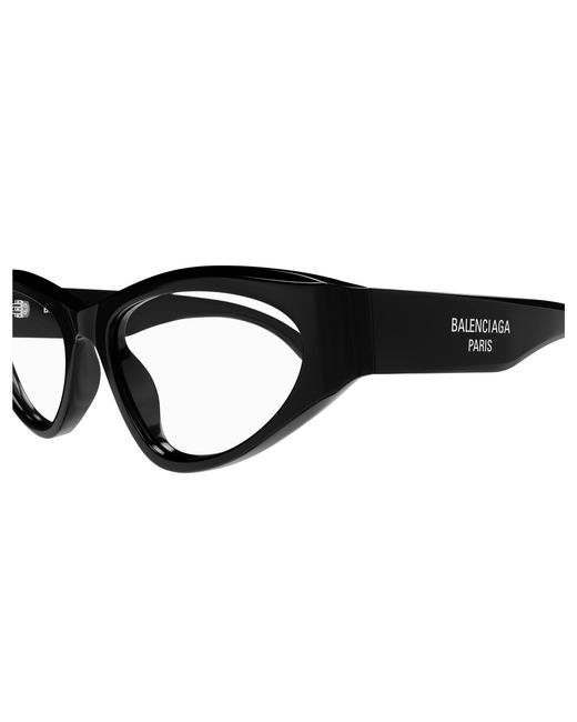 Balenciaga Black Bb0391O 001 Optical Frames Acetate Transparent Cat Eye