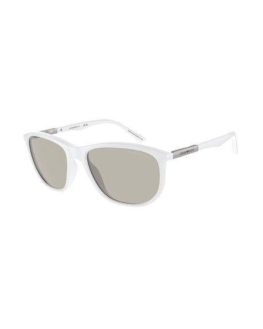 Emporio Armani White Ea4201 5344/3 Sunglasses Injected Pillow Normal for men