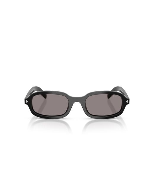 Prada Black Pr D06S 16K03D Sunglasses Acetate Round Normal