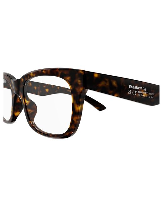 Balenciaga Black Bb0429O 002 Optical Frames Acetate Transparent Squared for men