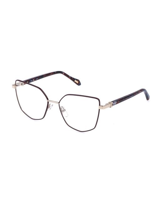 Just Cavalli Black Vjc134 0Sn9 Optical Frames Metal Geometric