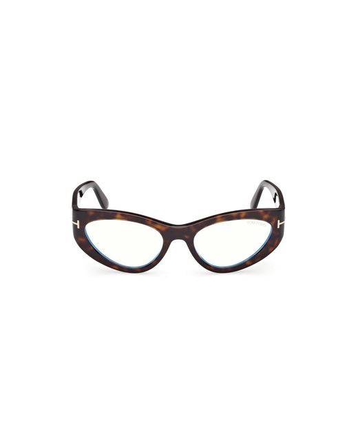 Tom Ford Black Ft6134-B 052 Optical Frames Acetate Cat Eye Normal