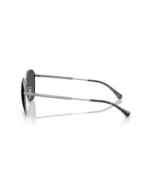Polo Ralph Lauren Black Ph3160 926687 Sunglasses Metal Geometric Normal for men
