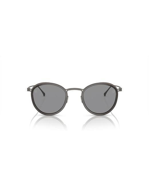 Giorgio Armani Black Ar6148T 328087 Sunglasses Titanium Pantos Normal for men