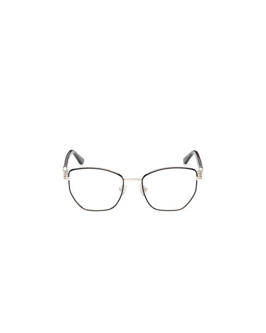 Guess Black Gu50312 001 Optical Frames Metal Geometric Normal