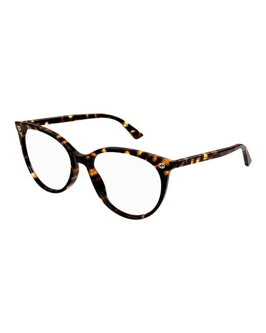 Gucci Black Gg0093O 002 Optical Frames Plastic Transparent Round